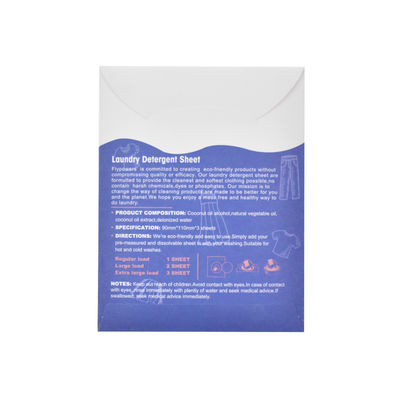Bon prix Feuilles de détergent à lessive biodégradables, écologiques, parfum personnalisable, bandes de détergent à lessive super concentrées en ligne