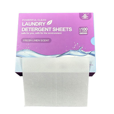 Bon prix Draps de détergent à lessive solides jetables populaires, écologiques, parfum lavande en ligne
