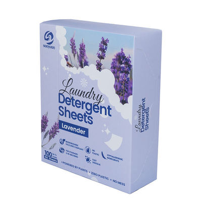 Bon prix Feuilles de détergent à lessive jetables solides parfumées à la lavande avec élimination enzymatique des taches en ligne