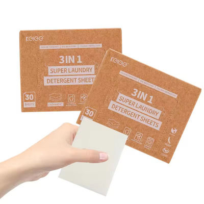 Bon prix Eco-Friendly Biodegradable Laundry Detergent Strips Laundry Sheet  en ligne