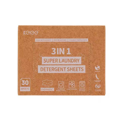 Bon prix Natural Detergent Detergent Sheet Laundry 3 in 1 Lightweight Liquidless Fresh Scent en ligne