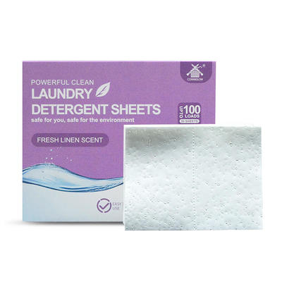 Bon prix Detergent en feuilles biodégradables pour lessive, nettoyage écologique, détachant en feuilles pour le linge en ligne