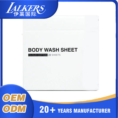Bon prix Des draps de douche personnalisés légers et compacts Des draps de lavage corporel biodégradables en ligne