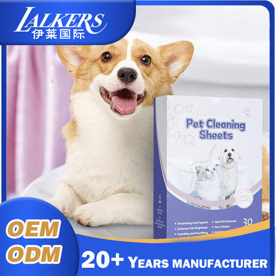 Bon prix Des feuilles de séchoir portable pour animaux de compagnie, du shampooing hydratant, des feuilles de lavage organiques pour animaux de compagnie. en ligne