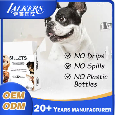 Bon prix Étiquette privée Eco Friendly Pet Hair Laundry Sheets Concentrées Pour Chiens et Chats en ligne