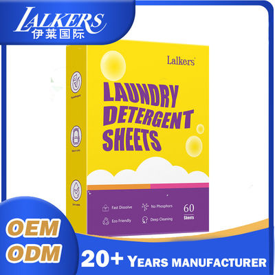 Bon prix OEM ODM Lalkers Détergent Les draps de linge sans liquide Formule biodégradable en ligne