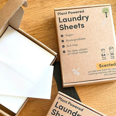 Bon prix Draps de détergent à lessive biodégradables pour nettoyage en profondeur, naturels, écologiques, parfum longue durée en ligne