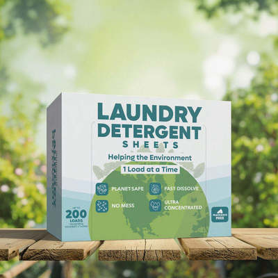 Lave-linge Les feuilles de détergent biologique Vegan Voyage Portable Biodégradable