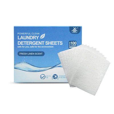 Bon prix Fabricant de feuilles de détergent à lessive solides enzymatiques jetables parfumées à la lavande et à l'océan en ligne