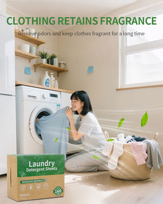 Des feuilles de détergent pour les vêtements biodégradables de 11*14 cm de 2,8-3 g/feuille avec 50% d'ingrédient actif pour le nettoyage en profondeur