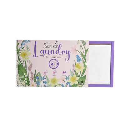 Feuille de détergent à lessive écologique 8X pour nettoyage en profondeur et élimination des odeurs