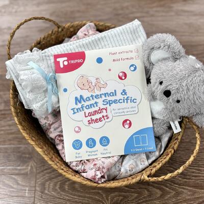 Pour les vêtements Les détergents Les détergents Les feuilles de papier Les feuilles de linge pour bébés