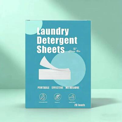 Des feuilles de détergent de linge écologiques avec une puissante lutte contre les taches et un parfum personnalisable