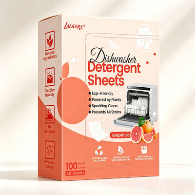 Feuilles de détergent pour lave-vaisselle écologiques, hypoallergéniques et durables pour le lavage de la vaisselle