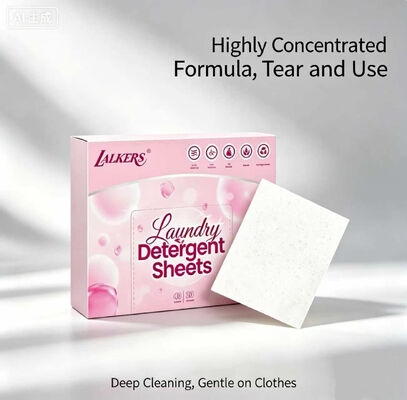 Feuilles de lavage de vaisselle écologiques personnalisées en gros, feuilles de nettoyage portables jetables pour lave-vaisselle de voyage