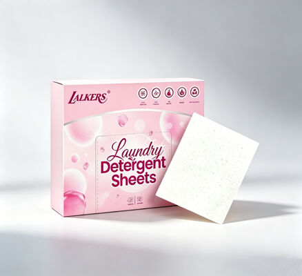 Des feuilles de détergent de linge écologiques avec un parfum personnalisable pour un nettoyage efficace