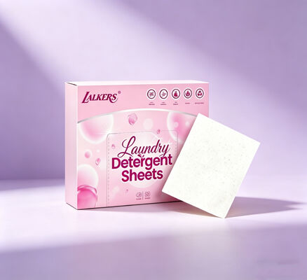Des feuilles de détergent de linge super condensées biodégradables avec un parfum personnalisable pour un nettoyage écologique