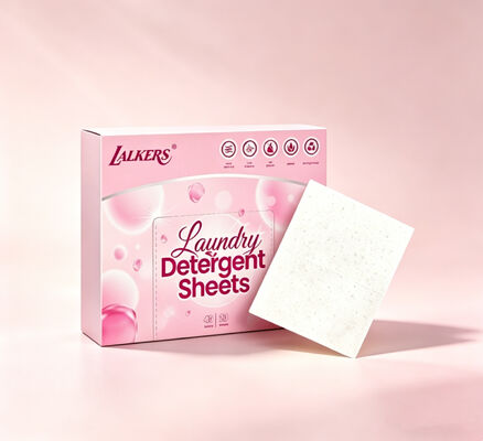 Feuilles de détergent à lessive écologiques à nettoyage puissant avec parfum personnalisable