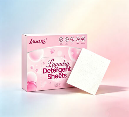 Bon prix Feuilles de lessive écologiques avec élimination profonde des taches et parfum personnalisable en ligne