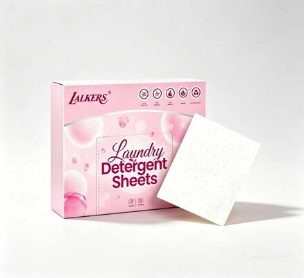 Feuilles de lessive écologiques avec un fort pouvoir nettoyant et un parfum personnalisable