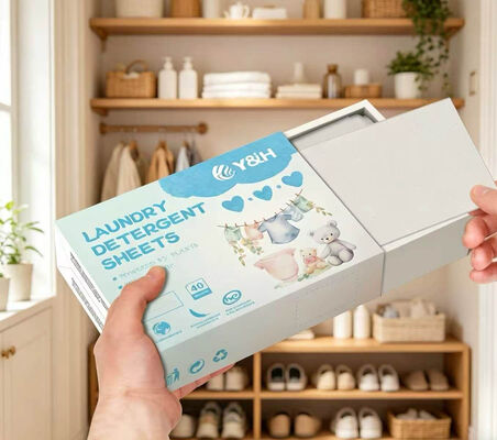 Élimination des taches résistante à l'action rapide Les feuilles de détergent de linge respectueuses de l'environnement avec un parfum personnalisable