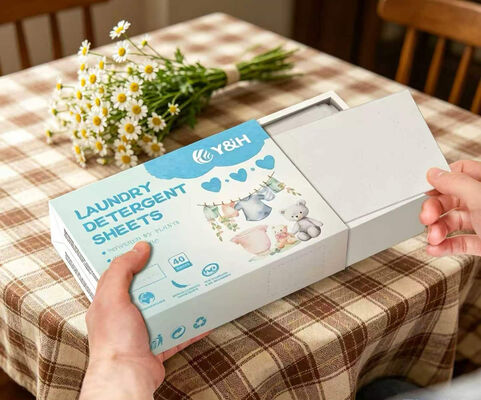 Bon prix Des feuilles de linge écologiques biodégradables avec un parfum personnalisable et une taille de 11*14 cm pour éliminer les taches profondes en ligne