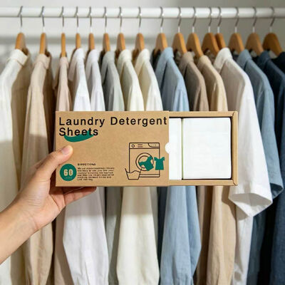 Bon prix Feuilles de lessive écologiques avec un fort pouvoir nettoyant et un parfum personnalisable en ligne