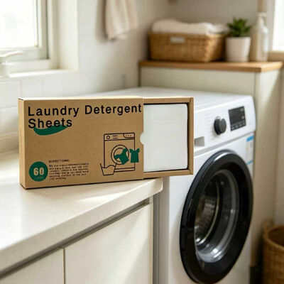 Feuilles de détergent à lessive portables écologiques avec un nettoyage puissant pour les taches tenaces