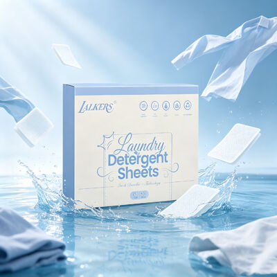 Bon prix Des feuilles de détergent pour les vêtements écologiques avec un éliminateur de taches puissant et des bandes de lavage parfumées personnalisables en ligne