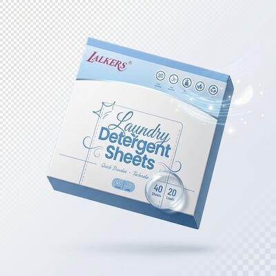 Bon prix Des feuilles de détergent de linge écologiques et rapidement dissous pour un lavage sans tracas en ligne