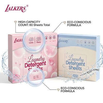 Bon prix Feuilles de détergent à lessive 100% végétales zéro déchet avec bandes pré-dosées pour un nettoyage écologique en ligne