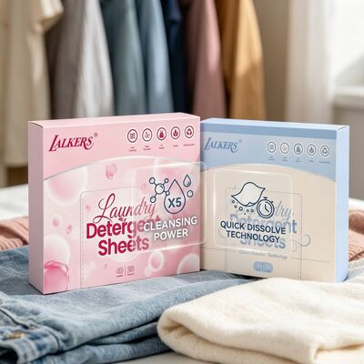 Bon prix Des feuilles de détergent pour les vêtements à base de plantes avec 50% d'ingrédient actif et de parfum personnalisable en ligne