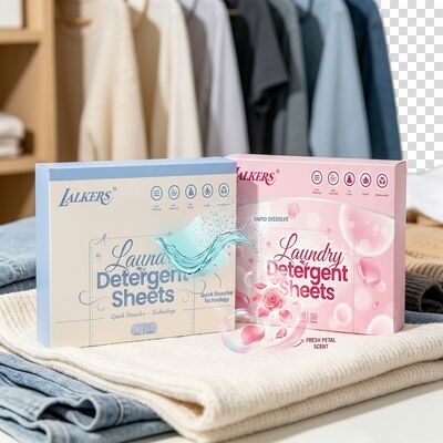 Bandes de détergent de linge non tissé à teneur active de 60% pour l'élimination des taches lourdes et la dissolution rapide en moins de 10 secondes