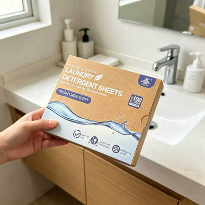 Les feuilles de détergent de linge sans produits chimiques testées dermatologiquement pour les soins de la grossesse et du bébé