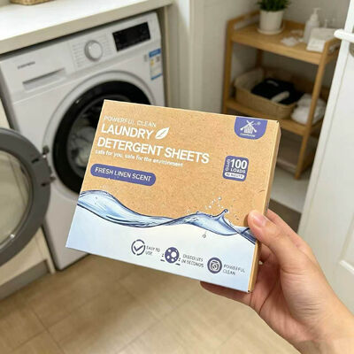Bon prix Feuilles de lessive pour nettoyage en profondeur avec tensioactif végétal pour lave-linge à haute efficacité en ligne