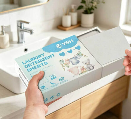 Des surfactants à base de plantes, des feuilles de détergent pour les vêtements, tous compatibles avec la machine et la formule concentrée.