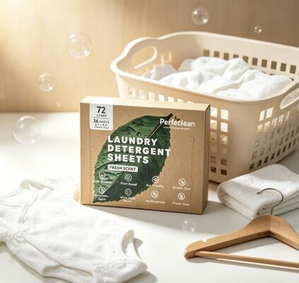 Bon prix Des feuilles de détergent de linge biodégradables à 100% à base de plantes HE compatibles pour un lavage écologique en ligne