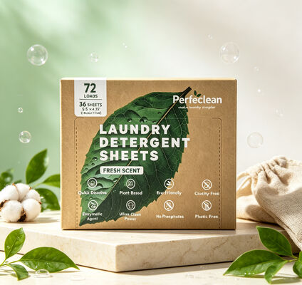 Bon prix Feuilles de détergent à lessive biodégradables à base de plantes avec 55% d'ingrédients actifs pour un lavage écologique en ligne