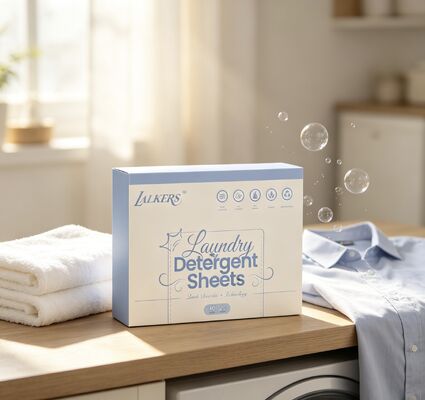 Les feuilles de détergent de linge biodégradables à base de plantes pré-mesurées pour ne pas générer de déchets