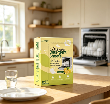 Bon prix Des feuilles de lave-vaisselle compostables avec des ingrédients végétaux pour les plats propres et mousseux online