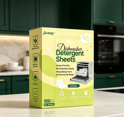 Bon prix Feuilles de vaisselle biodégradables à faible mousse, se dissolvent complètement pour un lavage sans désordre online